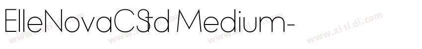 ElleNovaCStd Medium字体转换